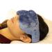 Cooling Eye Compress - Soft Blackout All Natural Aromatherapy for Tension Relaxation Stress and Pain Relief - Wearable Tension Migraine & Headache Relief - Long Lasting Cooling Therapy Blue