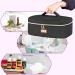 CURMIO Essential Oil Storage Case - 40 Bottle Organizer with 2 Detachable Pouches and Handle, Black (Bag Only) - Buy Online on GoSupps.com