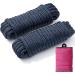 TetherTite 1/2 Inch 25 Ft Marine-Grade Double-Braided Nylon Dock Line for Boats - 2 Pack Navy Blue - Buy Online on GoSupps.com