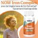 Now Foods Iron Complex (Iron Complex) 27mg 100 Vegan Tablets Lab Tested Iron Vitamins Gluten Free Soy Free Vegetaria - Buy Online on GoSupps.com