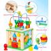 Jojoin Motor Cubes - Montessori Activity Center Wooden Toys for 1-3 Year Olds | Colorful & Engaging Motor Skills Development Toys - Buy Online on GoSupps.com