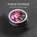 Beautiful Purple Butterfly Floral Round Pill Box | 3 Compartment Travel Medicine Organizer | Decorative Portable Pill Case for Vitamins - Buy Online on GoSupps.com