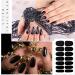 280 Black Nail Wraps Full Cover Decals with Nail Files - Cool Style for Girls & Women - Buy Online on GoSupps.com