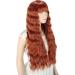 YEESHEDO Auburn Long Hair Wig for Women - Natural Curly Wavy Synthetic Fringe Red Wig - 28 Inches for Party, Cosplay or Daily Wear - Buy Online on GoSupps.com