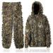 Ghillie Suit 3D Leafy Camo Suit Youth Adult Lightweight Hunting Camouflage Suits Turkey Camo Hunting Gear Camo Clothing Hooded Apparel Gilly Suit for Hunting Shooting Airsoft Wildlife Photography L for 5.9-6.3 Ft