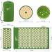 Fit Acupressure Set - Relief for Back & Neck Pain | Acupressure Mat Pillow Bag & Massage Ball (Green-Beige) - Shop Internationally - Buy Online on GoSupps.com