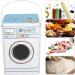 Cartoon Washing Machine Shape Detergent Container Large Capacity with Perspective Window Multifunctional Iron Material Storage Box with Glossy and Rounded Corners - Buy Online on GoSupps.com