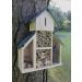 Garden Mile Insect Hotel Natural Wood Insect House Garden Shelter Nesting Habitat For Bees Butterflies Ladybugs Bug Insect Eco Friendly Outdoor (Large House with Green Roof)