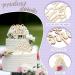 Wedding Wood Cake Topper Set - Personalized Mr & Mrs Silver Kuchendeko for Anniversary Party Decoration - Rustic Wedding Decor - Buy Online on GoSupps.com