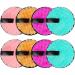 8 pieces of slaughtering pads washable 11.5cm microfiber make -up towels reusable cotton pads make -up remover pads for facial cleaning (4 colors) yellow green pink purple