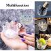 2 PCS Glass Dappen Dish for Acrylic Nails - 2 in 1 Crystal Bowl for Acrylic Liquid & Powder - Monomer Dish for Crown Nails - Transparent Color - Buy Online on GoSupps.com