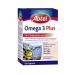 Abbey Omega 3 Plus - Dietary supplements Rich in omega -3 fatty acids for cholesterol and heart function - with vitamin E and folic acid - 1 x 60 capsules (1 Pack)