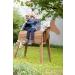Roba Wooden Garden Horse - Vaulting Horse with Mane & Tail for Gymnastics & Riding - Solid Teak Construction - Buy Online on GoSupps.com