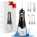 Water Dental Flosser Teeth Pick - 3 Modes Portable Water Flosser Cordless Oral Irrigator with 5 Tips Professional Water Dental Flosser IPX6 Waterproof Electric Flosser for Travel