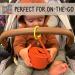 MYINNI Penguinni Spill Proof Snack Cup for Toddlers - Travel-Friendly with Lid | No Spill Snack Catcher with Bucket Handle | Octopus Orange - Buy Online on GoSupps.com