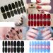 JERCLITY 24 Sheets Solid Color Nail Polish Strips - Press On Nail Stickers for Women | Nail Wraps Set with Nail File - Nail Art DIY - Buy Online on GoSupps.com