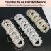JessLab Spiral Hair Ties 20 Pcs - No Crease Traceless Phone Cord Hair Ties - Silver Mermaid Girl - Ponytail Holders & Headband Accessory for Women & Girls - Buy Online on GoSupps.com