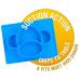 Nuby Sure Grip Monkey Silicone Placemat - Blue | Fun & Functional Monkey Design - Buy Online on GoSupps.com