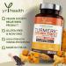 Premium Turmeric Capsules 1860mg with Black Pepper, Ginger, Vitamins C & D - 120 Vegan Capsules for Immune Support & Joint Health - Made in UK - Buy Online on GoSupps.com