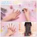 Mckanti 14 Colors Hair Tinsel Kit with Tool - 2800 Strands Fairy Hair Extensions for Women & Girls - Sparkling Shiny Colorful Synthetic Hair for Party & Daily Fashion - Buy Online on GoSupps.com