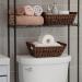 GRANNY SAYS Waterproof Wicker Storage Baskets with Handles - 2-Pack Medium Brown for Pantry, Kitchen, Bathroom - Buy Online on GoSupps.com
