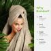 Cariloha Organic Bamboo-Viscose and Turkish Cotton Washcloths Set - Soft 600 GSM Towels for Face and Body - Stone - Set of 3 - Buy Online on GoSupps.com