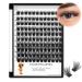 Bodermincer 120pcs D Curl 8-10-12-14-16mm Mixed Wide Cluster Professional Makeup Individual Cluster Eye Lashes Grafting Fake False Eyelashes Home Eyelash Extension (8-10-12-14-16mm Mixed)