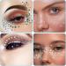 1960Pcs Self-Adhesive Face Gems & Rhinestones - Clear Glitter Jewels for Makeup Hair Eyes & Nails - Perfect for DIY (6 Sheets - Buy Online on GoSupps.com