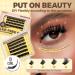 LASHVIEW Self Adhesive Lashes - 10-16mm Eyelash Extension Kit | No Glue Needed | DIY Press-on Clusters with Tweezers - Shop Internationally - Buy Online on GoSupps.com