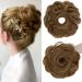 S-Noilite messy buns hair pieces curly hair scrunchies for women Donut Updo Hair Chignons synthetic Ponytail Bun Extensions - Dark Blonde 27