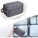 WANDF Small Nylon Dopp Kit Shaving Bag - Lightweight Toiletry Bag for Men and Women (B-Denim Grey) - Buy Online on GoSupps.com