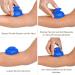 Purava Silicone Cupping Set for Fascia & Trigger Points - 4 Blue Suction Bells for Deep Tissue Massage Pain Relief & Improved Circulation (6.6x5.1cm) - Buy Online on GoSupps.com