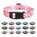 Mercano dog collar adjustable soft nylon comfort & robust patterned dog collar for small medium -sized dog puppies (l rose) l rose