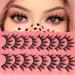 ALPHONSE Manga Lashes Anime Spiky Eyelashes Japanese Manga False Eyelashes Little Devil Cosplay Lashes 8 Pairs Pack B/Manga