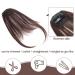 Clip-in Fringe Bangs - Real Hair Extensions for Women - Dark Brown Washable & Dyeable - Buy Online on GoSupps.com