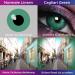 Colored Monthly Contact Lenses - Cagliari Green - Soft Hydrogel 0.0 Dioptria Includes Lens Container - 2 Pieces - Buy Online on GoSupps.com