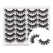 Veleasha Lashes 3D Faux Mink Lashes Fluffy False Eyelashes Natural Look 14 Pairs Lashes Pack Luxury Wispy Fake Eyelashes 14 Pairs-Wispy Lashes