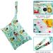 BelleStyle 3 PCS Wet Dry Bag Set | Reusable Waterproof Nappy Bag | Hanging with Two Zippered Pockets | Baby Diaper Travel Beach Pool Daycare Gym Bag - Green - Buy Online on GoSupps.com