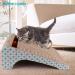 PrimePets 2-in-1 Cat Scratcher Cardboard with Ball | Removable Cat Scratching Pad | Corrugated Scratch Lounge Sofa Refill | Catnip Included - Buy Online on GoSupps.com