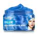 Blue Hair Dye Temporary Hair Color Wax Hair Wax Dye Color Washable Treatment with All Day Hold Hair Color Cream for DIY Hairstyle for Men Women Halloween Party(4.23 Oz)