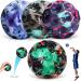 Livestn 4 pieces astro jump ball high bounce hole ball make a banging noise space ball moonball lavall toys planet bouncy balls for outdoor children (a)