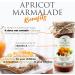 ATIYE LACIN Natural Homemade Apricot Marmalade (Kayisi Marmelati) | Made by 100% Natural Hand-picked Apricots | Preservative Colorant Thickener Additive Free | No Refined Sugar | 100% Vegan | 250g - Buy Online on GoSupps.com