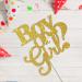 Tenhaisi Boy or Girl Cake Topper Boy and Girl Baby Shower Party Supplies Decor Gender Reveal Party Decoration Gold Glitter - Buy Online on GoSupps.com