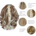 Parxitn 20cm Short Curled Ponytail Extension - Camel Brown & Bleach Blonde Claw Clip Synthetic Hair - Buy Online on GoSupps.com