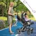 Monozoz Pacifier Belt & Stroller Toy Holder | Adjustable Silicone Toy Accessories for Kids - Light Gray - Buy Online on GoSupps.com