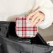 Women's Portable Period Kit | Red & White Scottish Plaid Stillpad Holder | Feminine Pockets Organizer - Buy Online on GoSupps.com