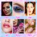 Glow in the Dark Body Face Glitter Gel - 12 Luminous Colors for Eyes Lips Hair & Nails | Self-Adhesive Festival & Rave Accessories - Buy Online on GoSupps.com