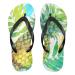 Mnsruu Tropical Palm Leaves Pineapple Flip Flops Home Hotel Spa Bedroom Travel XS for Men Women