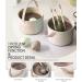3 in 1 Makeup Brush Cleaner Bowl Rack - Silicone Cleaning Tool & Drying Holder Mat for Organized Makeup Brush Storage (White - Buy Online on GoSupps.com
