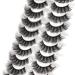 Veleasha Fluffy Wispy Faux Mink Eyelashes - Criss-Cross 10 Pairs Pack - Best False Lashes for Women - Buy Online on GoSupps.com